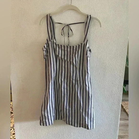 By Anthropologie Square Neck Gauze Mini Dress - Picture 2 of 3